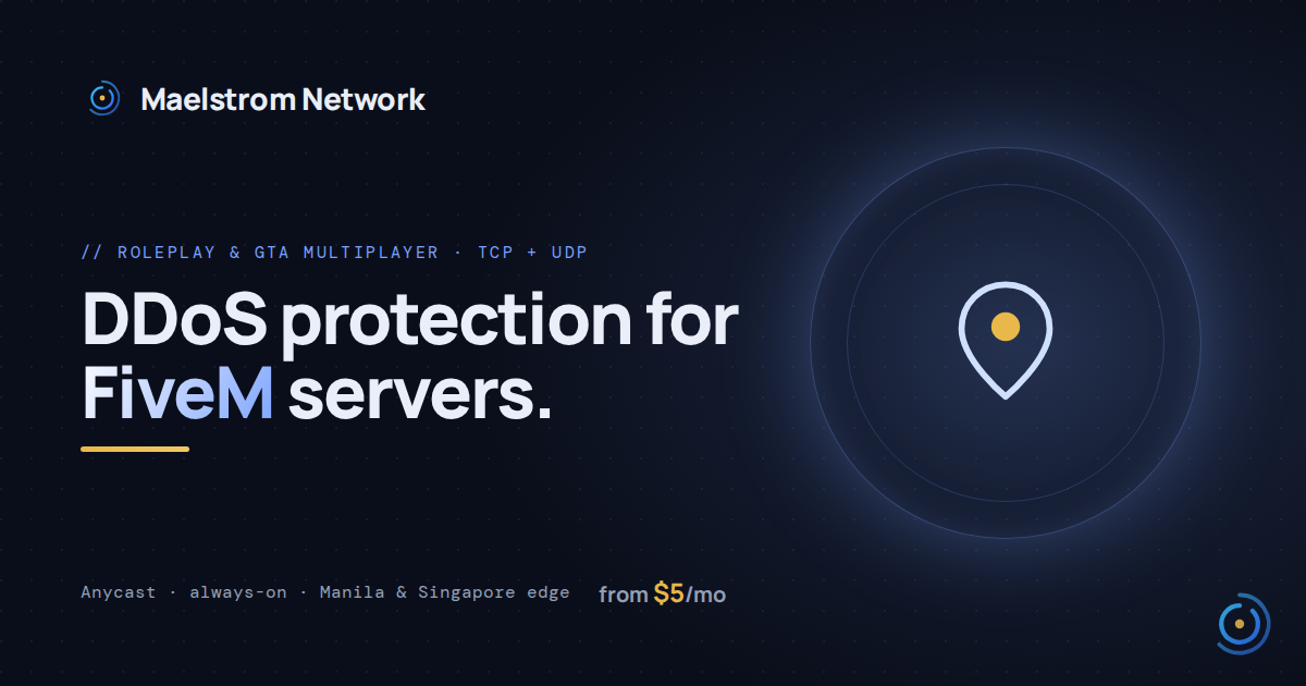 FiveM DDoS protection by HolicNode