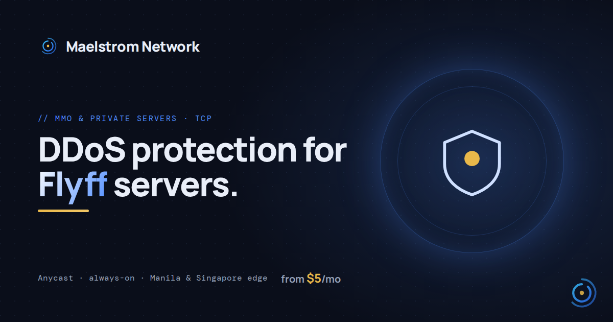 Flyff DDoS protection by HolicNode