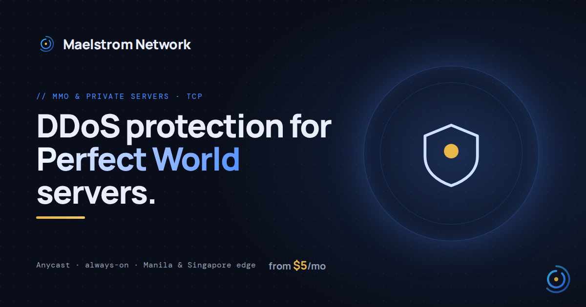 Perfect World DDoS protection by HolicNode