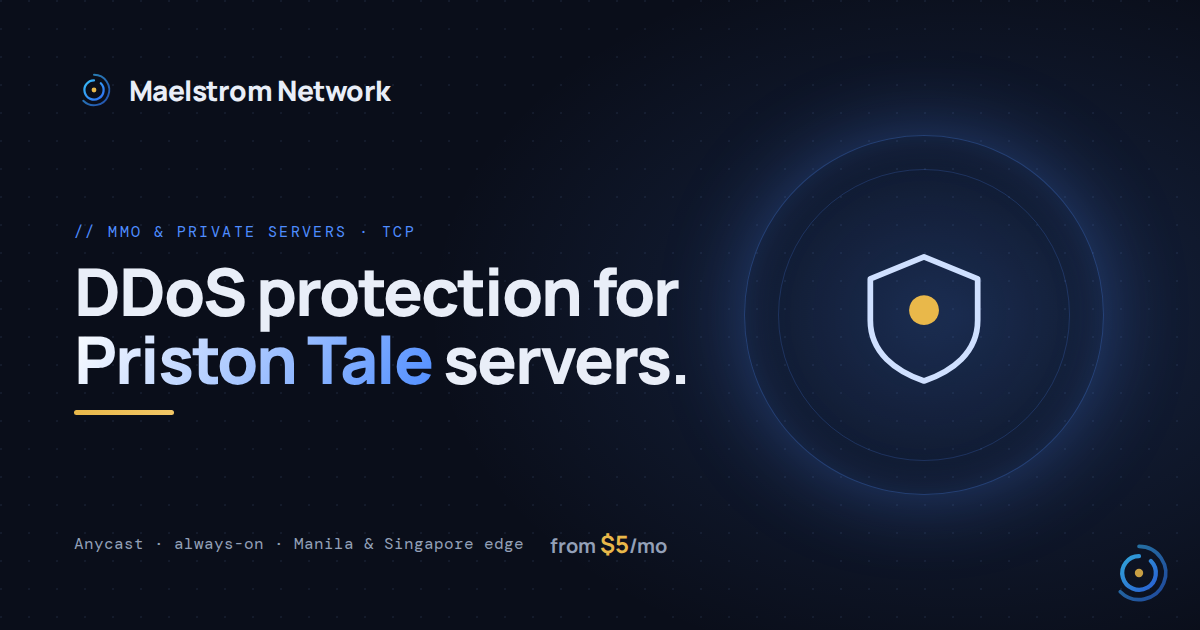 Priston Tale DDoS protection by HolicNode