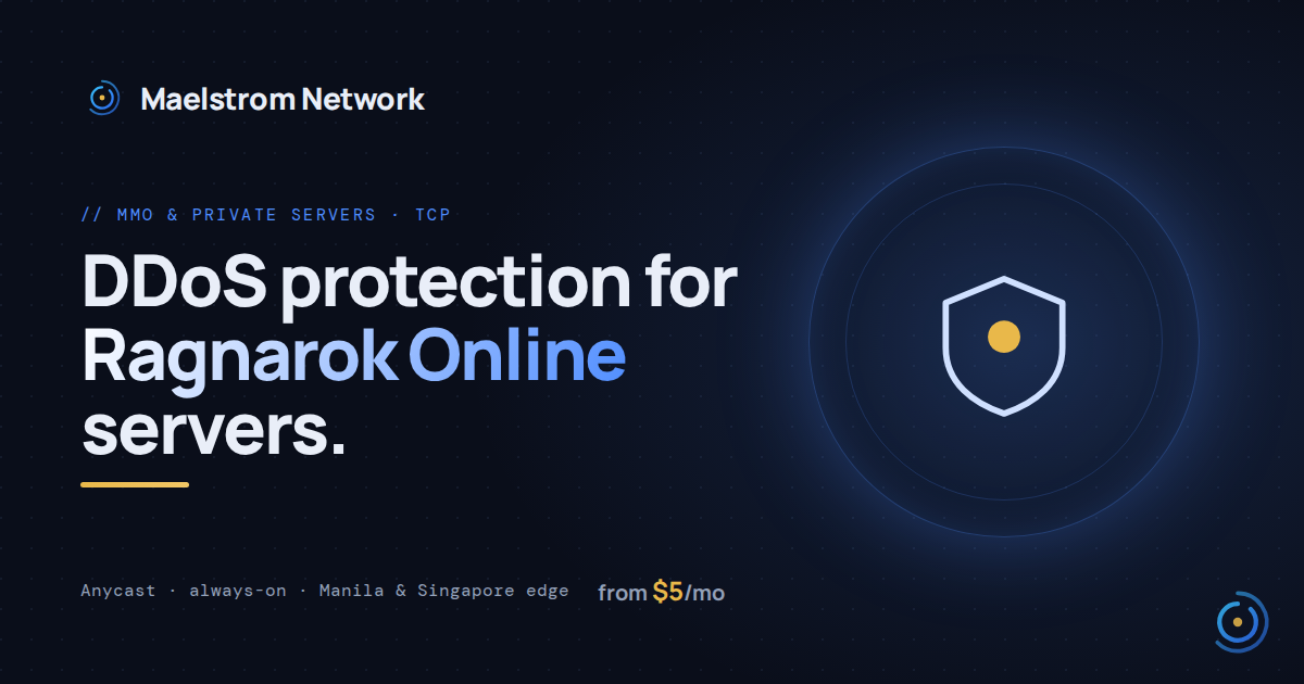 Ragnarok Online DDoS protection by HolicNode