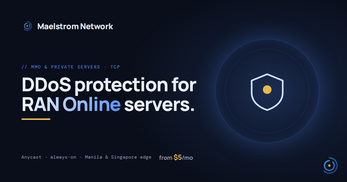 RAN Online DDoS protection by HolicNode