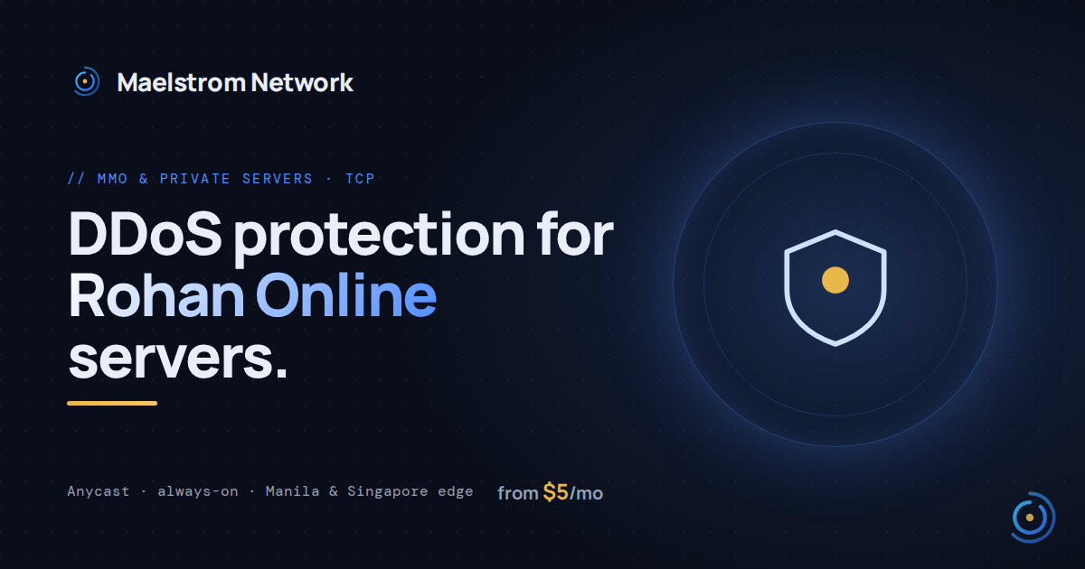 Rohan Online DDoS protection by HolicNode