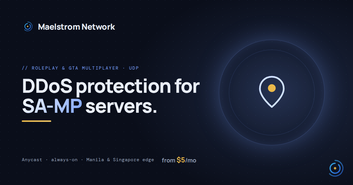 SA-MP DDoS protection by HolicNode
