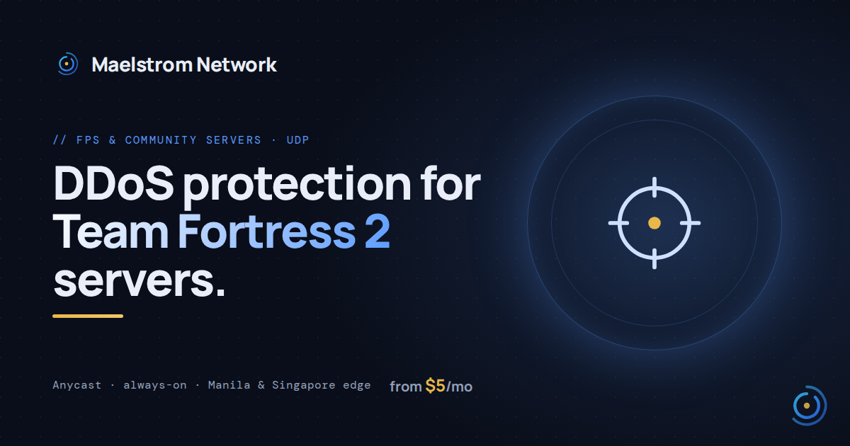 Team Fortress 2 DDoS protection by HolicNode