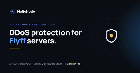 Flyff server DDoS protection