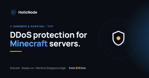 Minecraft server DDoS protection