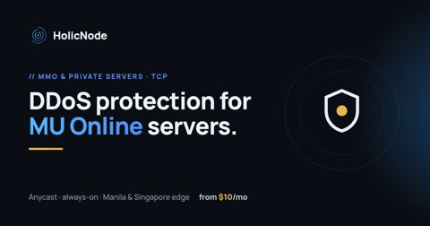 MU Online server DDoS protection