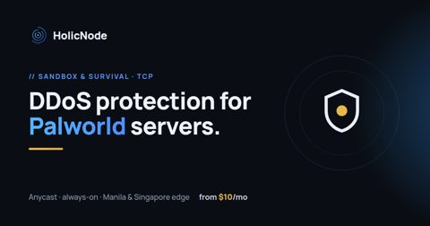 Palworld server DDoS protection