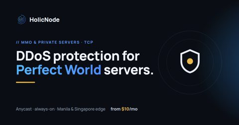 Perfect World server DDoS protection