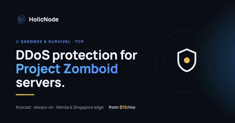 Project Zomboid server DDoS protection