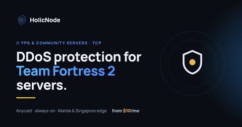 Team Fortress 2 server DDoS protection
