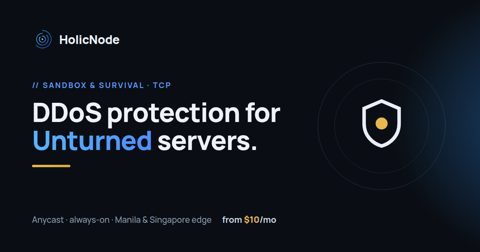 Unturned server DDoS protection